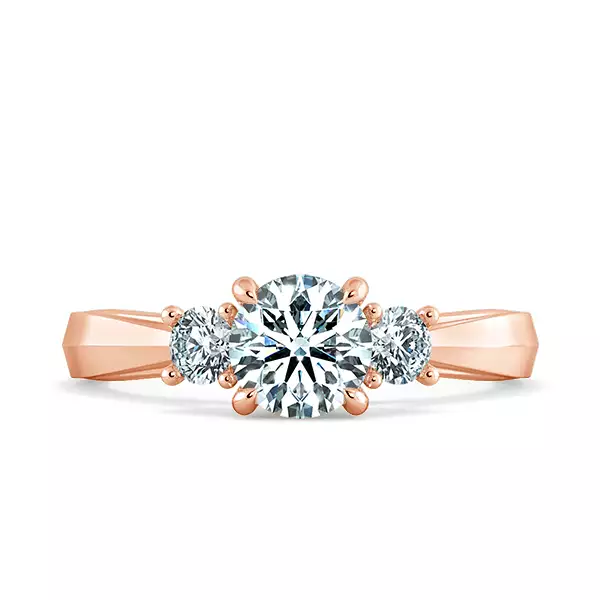 Nhẫn đính hôn kim cương Threestone Dulcia NCH3208 2